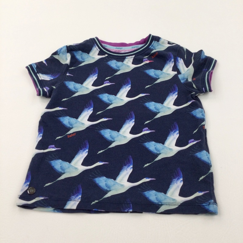 'Baker' Storks Navy & White T-Shirt - Boys 2-3 Years