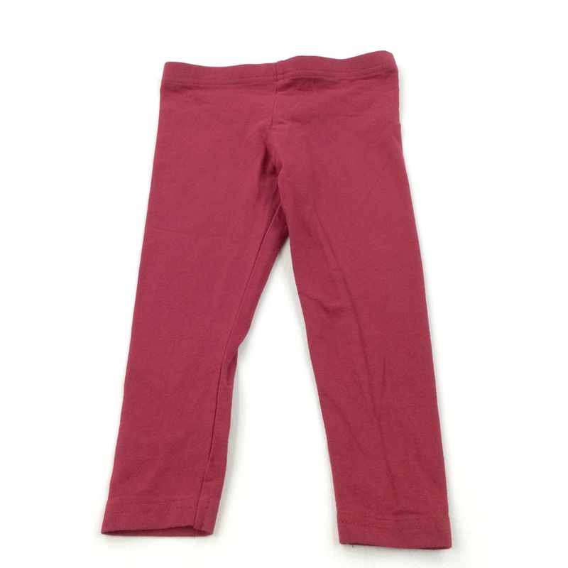 Dark Red Leggings - Girls 18-24 Months