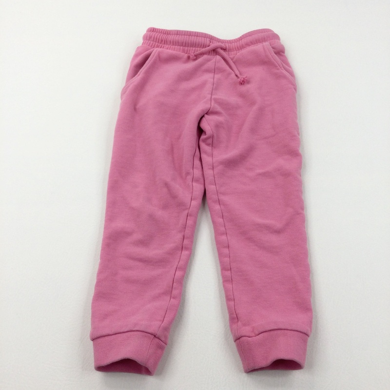 Pink Tracksuit Bottoms - Girls 5-6 Years