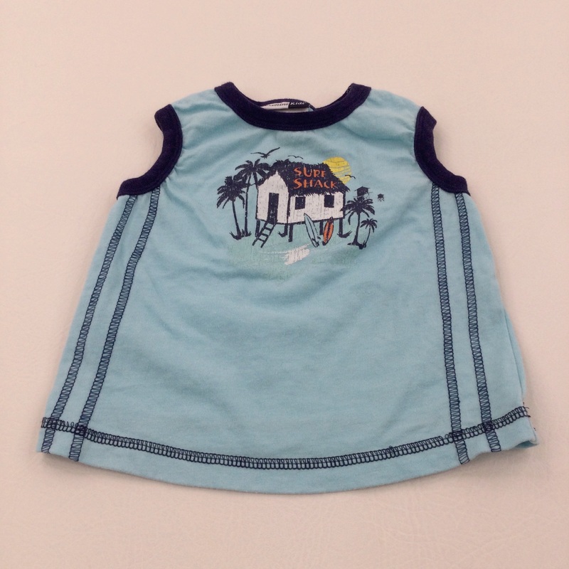 Surf Shack Blue & Navy Vest Top - Boys 12-18 Months
