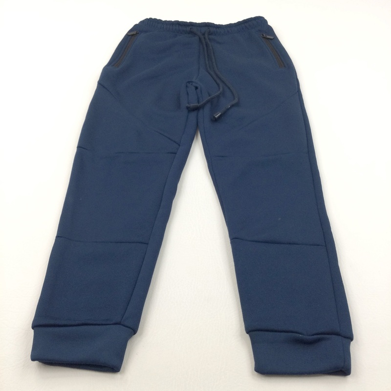 Dark Blue Polyester Tracksuit Bottoms - Boys 10-11 Years