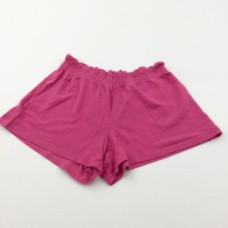 Dark Pink Pyjama Shorts - Girls 9-10 Years