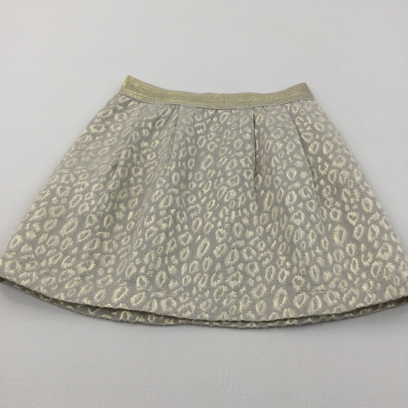 Gold Animal Print Skirt - Girls 8-9 Years