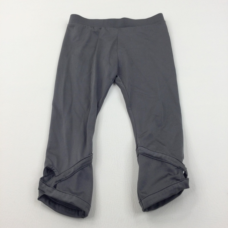 Grey Sparkly Cropped Stretchy Leggings - Girls 8 Years