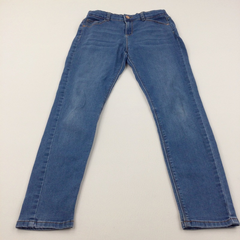 Mid Blue Denim Skinny Jeans - Girls 11-12 Years