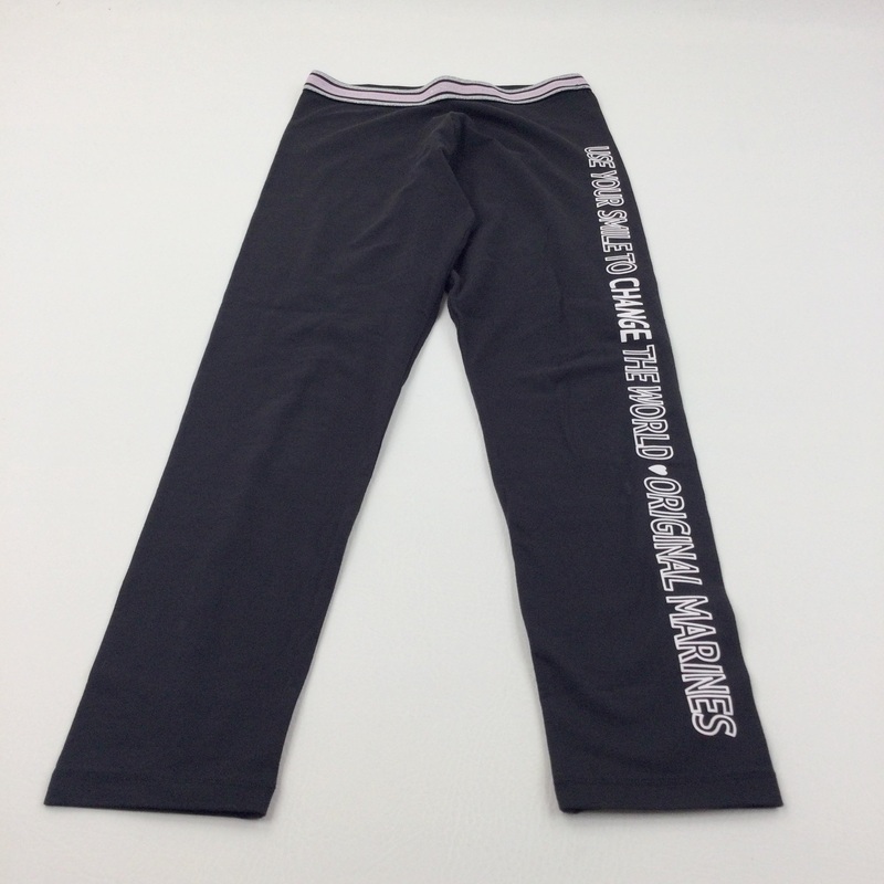 'Use Your Smile To Change The World' Black & White Leggings - Girls 11-12 Years