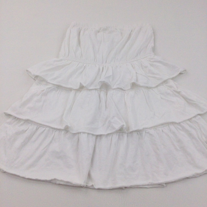 White Layered Lightweight Jersey Skirt - Girls 11-12 Years