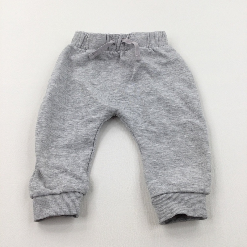 Grey Mottled Tracksuit Bottoms - Boys/Girls 9-12 Months