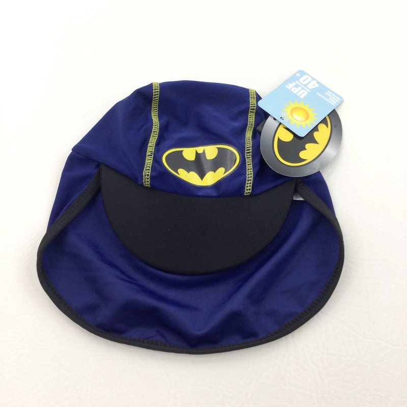 **NEW** Batman Blue & Black Sun Hat with Neck Protector - Boys 18-24 Months