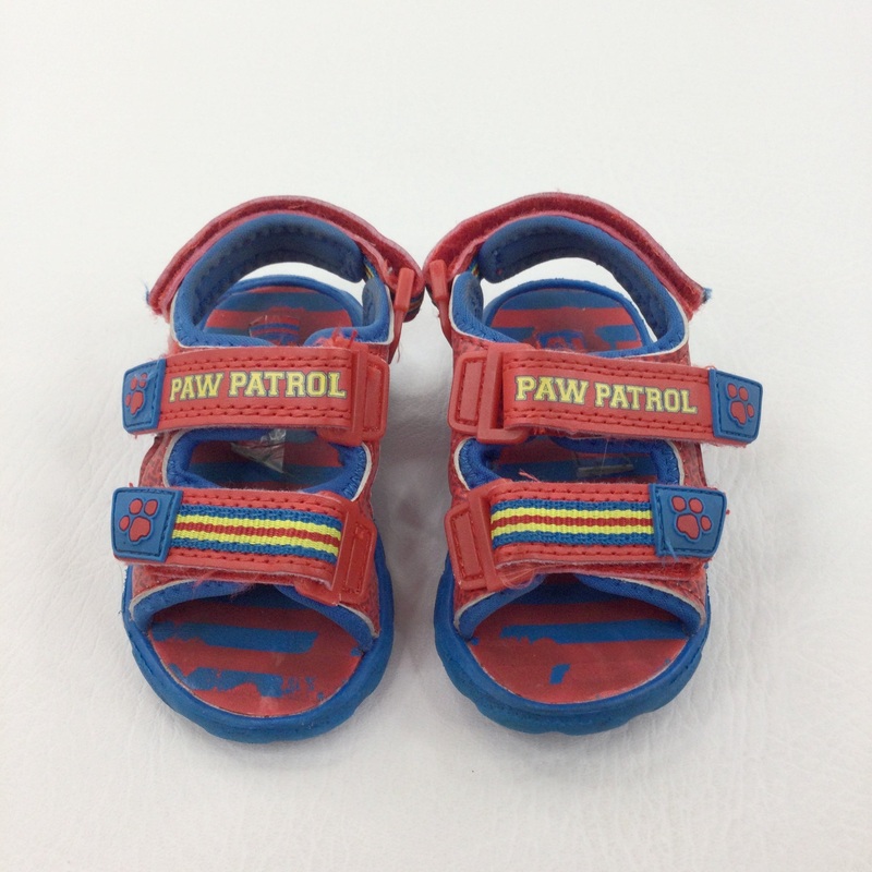 Paw Patrol Red & Blue Sandals - Boys - Shoe Size 5