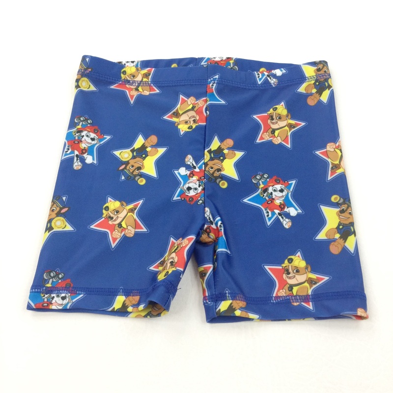 Paw Patrol Stars Blue Swimming Trunks - Boys 2-3 Years