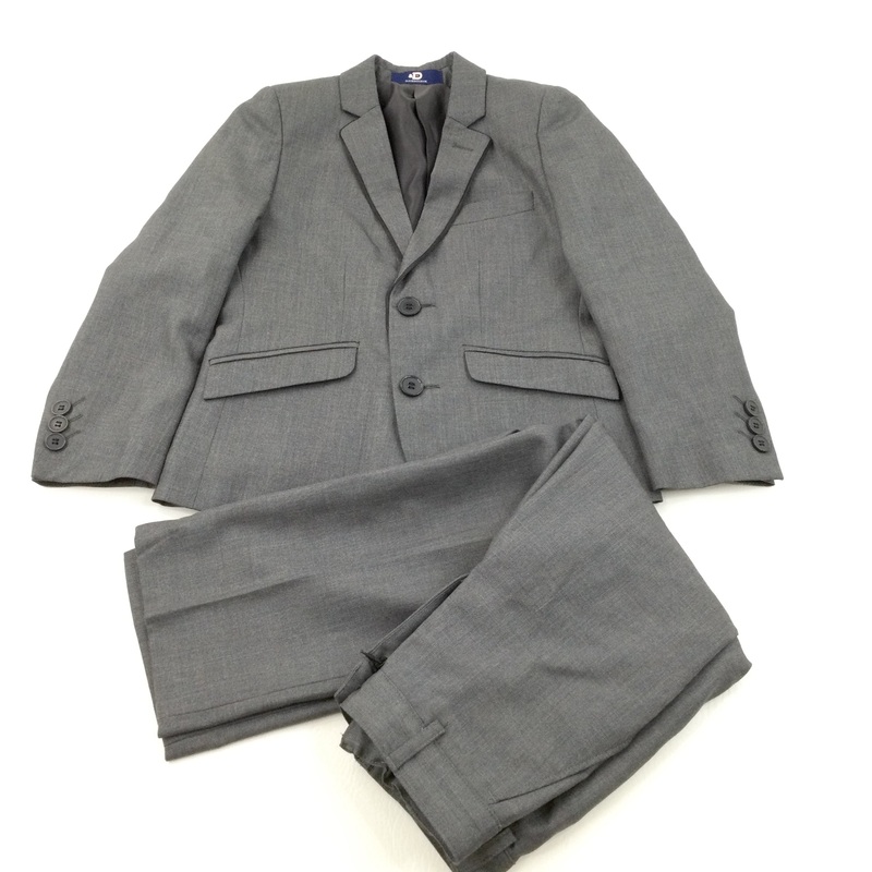 Smart Grey Two Piece Suit Trousers & Jacket Set - Boys 6 Years