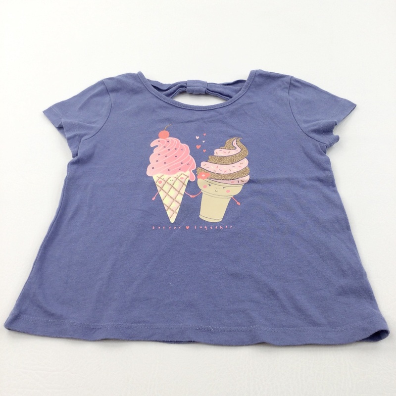 'Better Together' Ice Creams Blue T-Shirt - Girls 3 Years