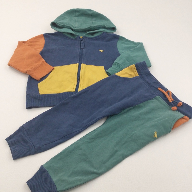 Dinosaur Motif Colourful Tracksuit Set - Boys 2-3 Years