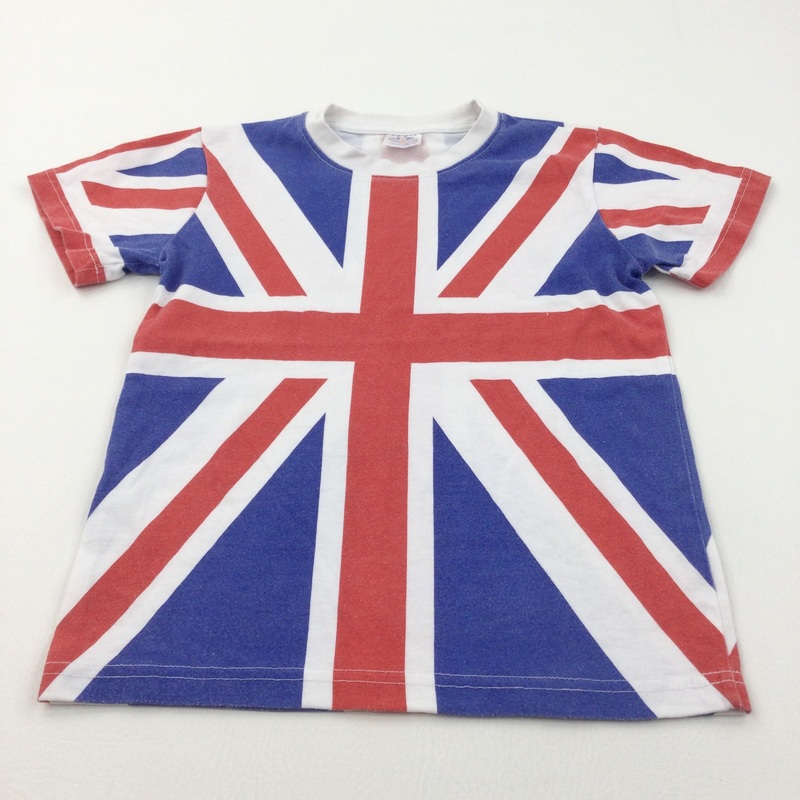 Union Jack Red, White & Blue T-Shirt - Boys 7-8 Years