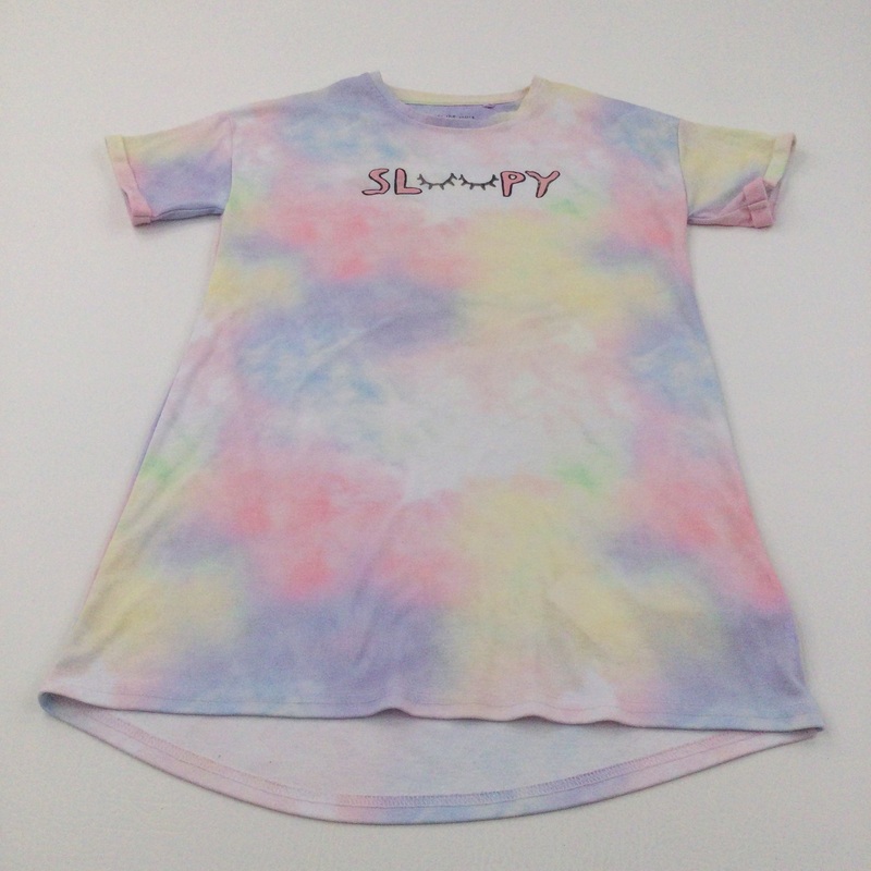 'Sleepy' Mottled Pastels Nightdress/Nightie - Girls 8-9 Years