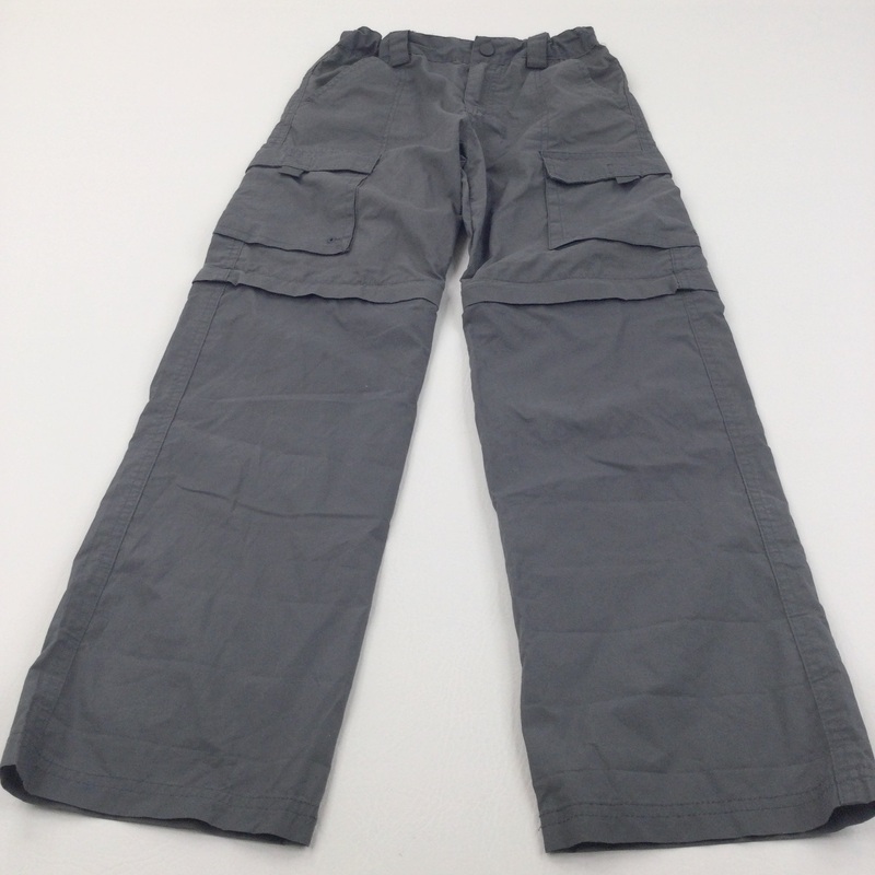 Grey Walking Trousers / Zip Off Shorts with Adjustable Waistband - Girls/Boys 11-12 Years