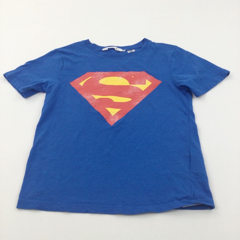 Superman Blue T-Shirt - Boys 6-8 Years