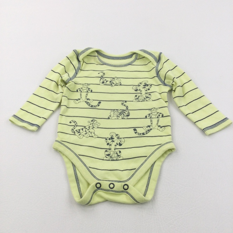 Tigger Yellow & Navy Long Sleeve Bodysuit - Boys 3-6 Months