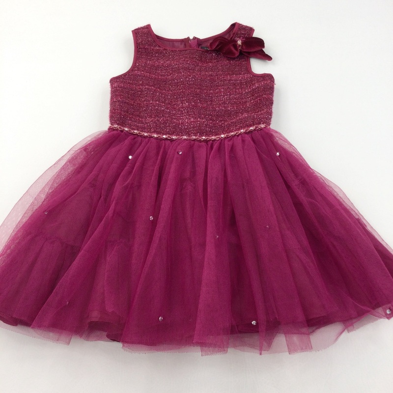 Sparkly Mauve Party Dress - Girls 4-5 Years