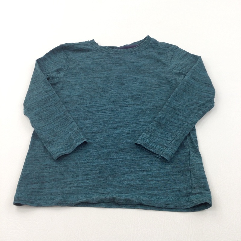 Teal Mottled Long Sleeve Top - Boys 4-5 Years