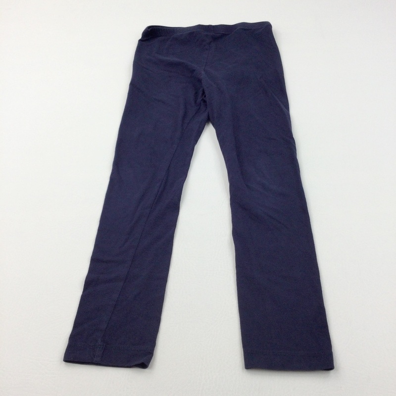 Navy Leggings - Girls 8 Years