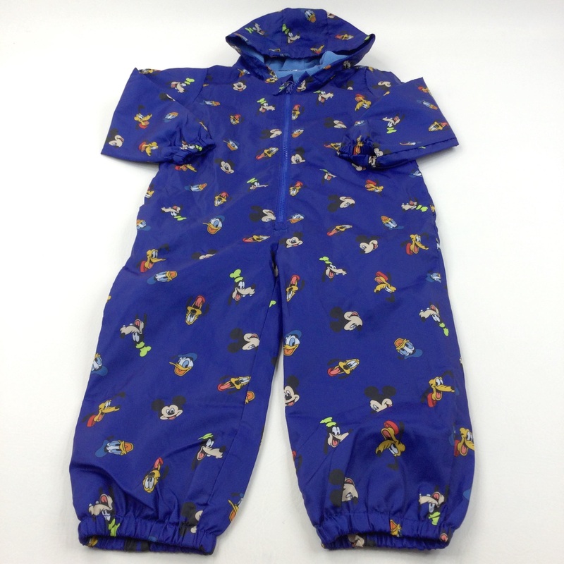 Disney Characters Blue Puddlesuit - Boys 4-5 Years