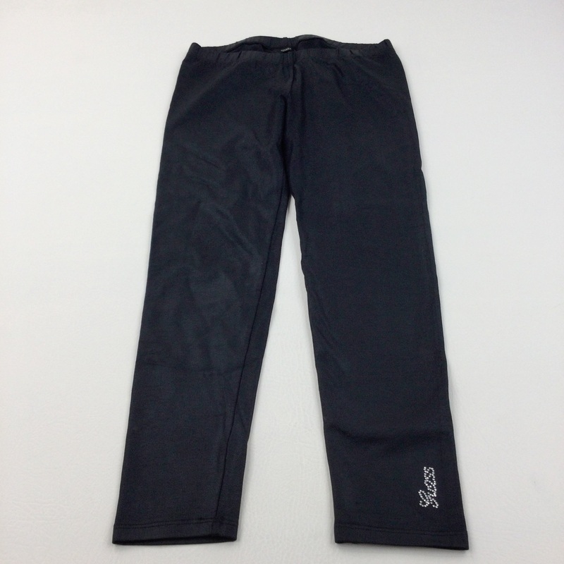 'Guess' Black Satiny Leggings - Girls 9-10 Years