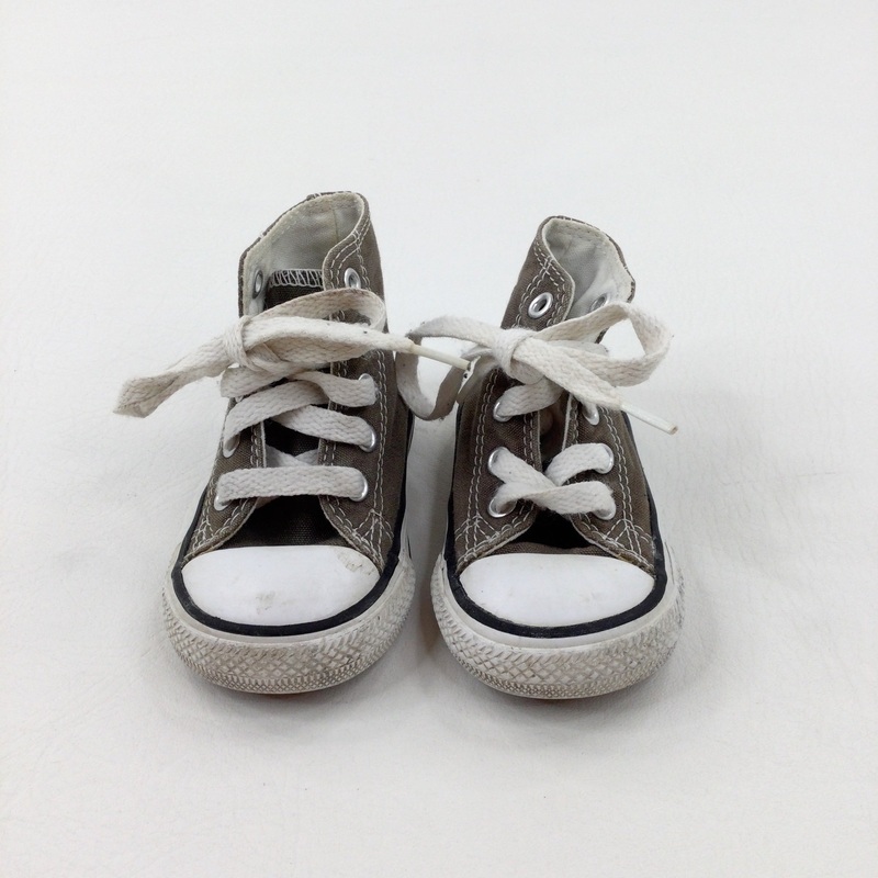 'Converse All Star' Grey Ankle Canvas Shoes - Boys/Girls Size 4