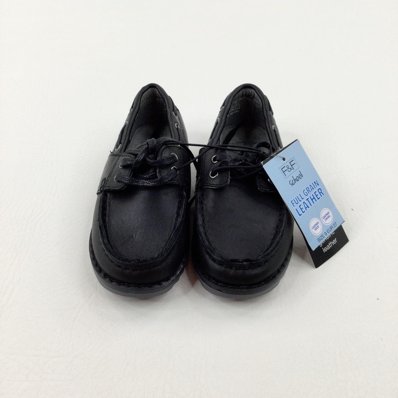 **NEW** Black School Shoes - Boys Size 9