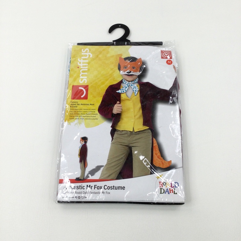 **NEW** Roald Dahl's Fantasic Mr Fox Colourful Costume - Boys/Girls 7-9 Years