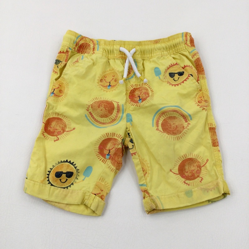 Suns Yellow Shorts - Boys 4-5 Years