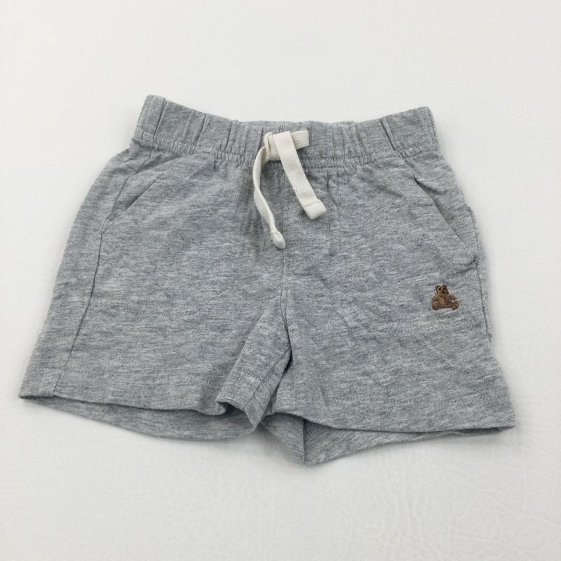 Teddy Bear Motif Lightweight Jersey Shorts - Boys 3-6 Months
