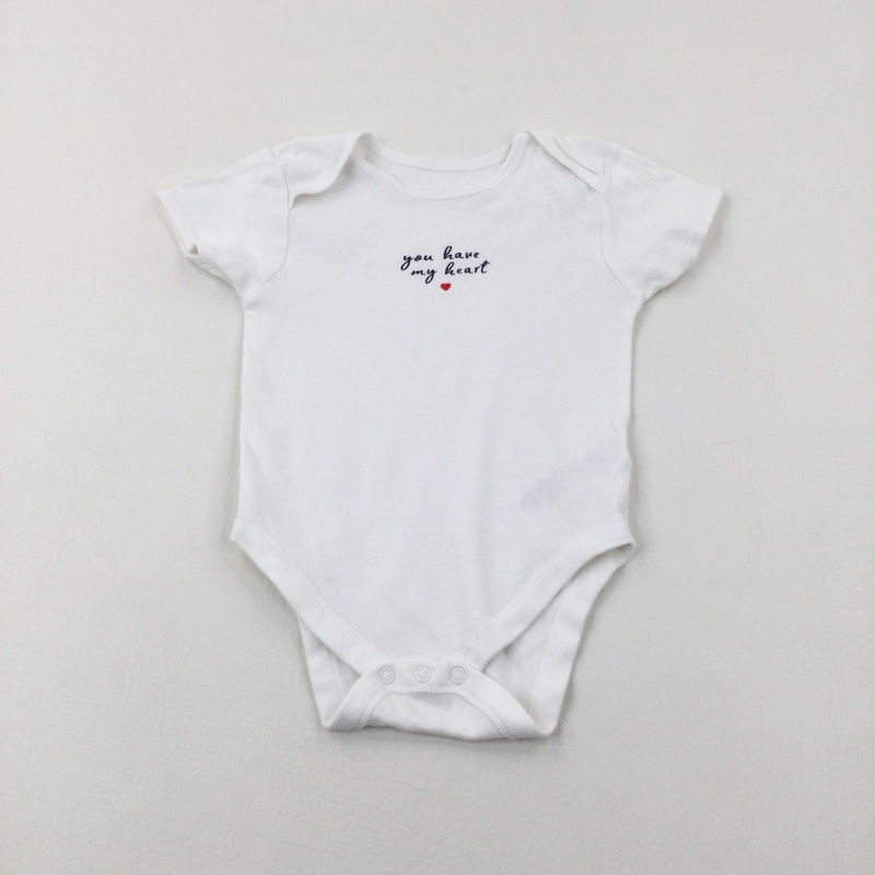 'You Have My Heart' White Bodysuit - Girls 2-3 Years