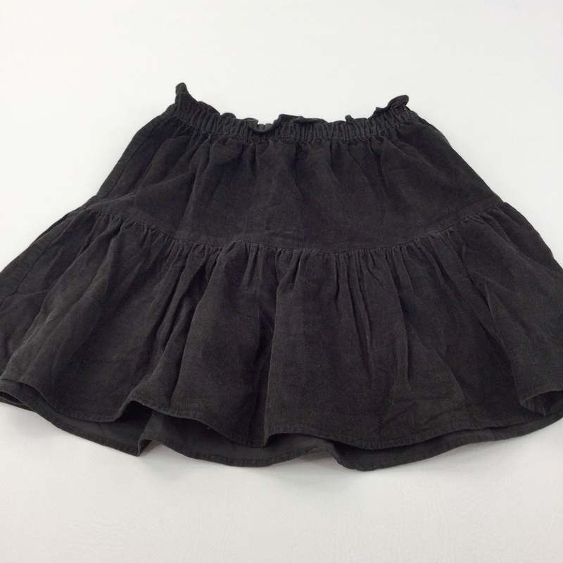 Black Cord Skirt - Girls 6-8 Years