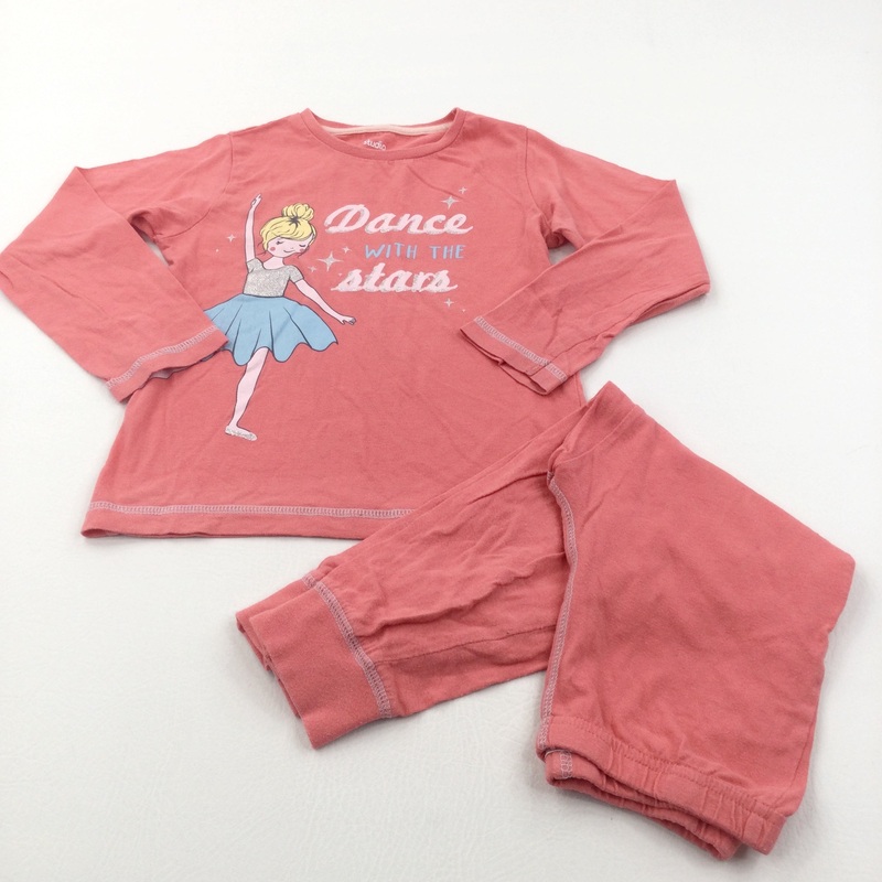 'Dance With The Stars' Coral Pink Pyjamas - Girls 3-4 Years