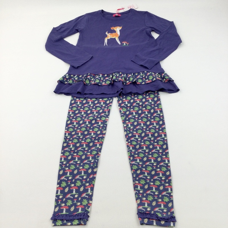 **NEW** Deer & Toadstools Tunic Top & Leggings Set - Girls 9-10 Years
