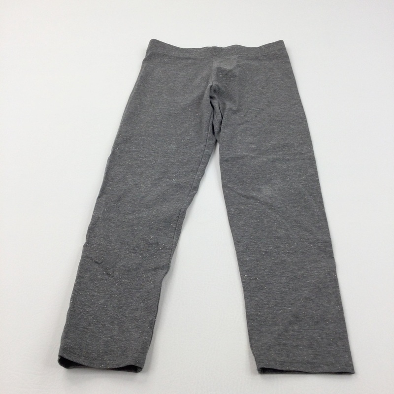 Sparkly Grey Midweight Leggings - Girls 9-10 Years