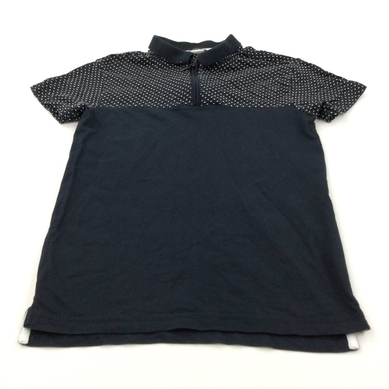 Spotty White & Navy Polo Shirt - Boys 9-10 Years