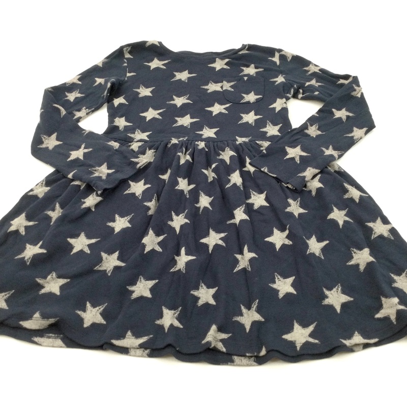 Stars Grey & Navy Jersey Dress - Girls 9-10 Years