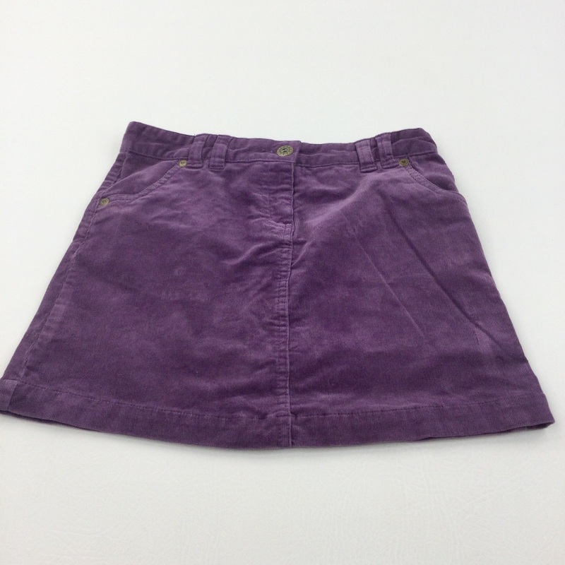 Purple Cord Skirt - Girls 9 Years