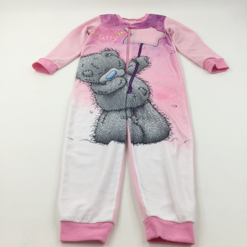 Tatty Teddy Pink Fleece Onesie - Girls 7-8 Years