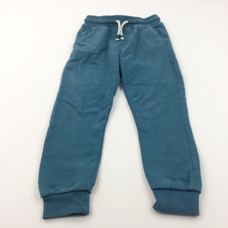 Teal Tracksuit Bottoms - Boys 6-7 Years