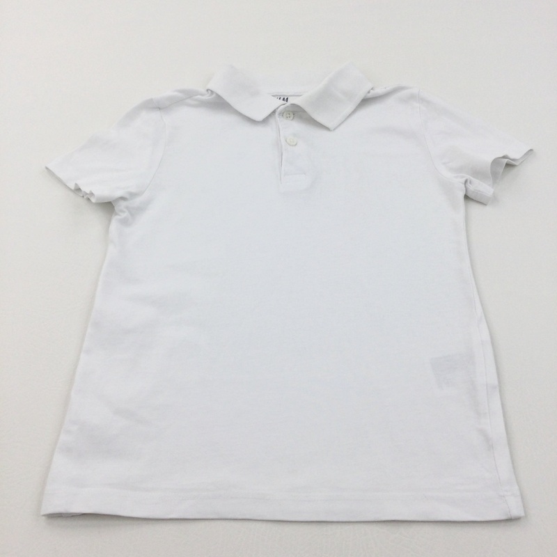 White Polo Shirt - Boys 4-6 Years
