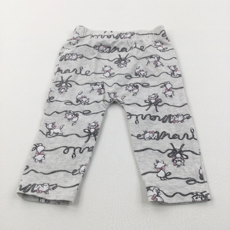 'Marie' Aristocats Grey Leggings - Girls 3-6 Months
