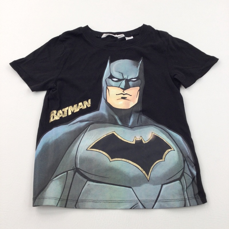 'Batman' Black T-Shirt - Boys 4-6 Years