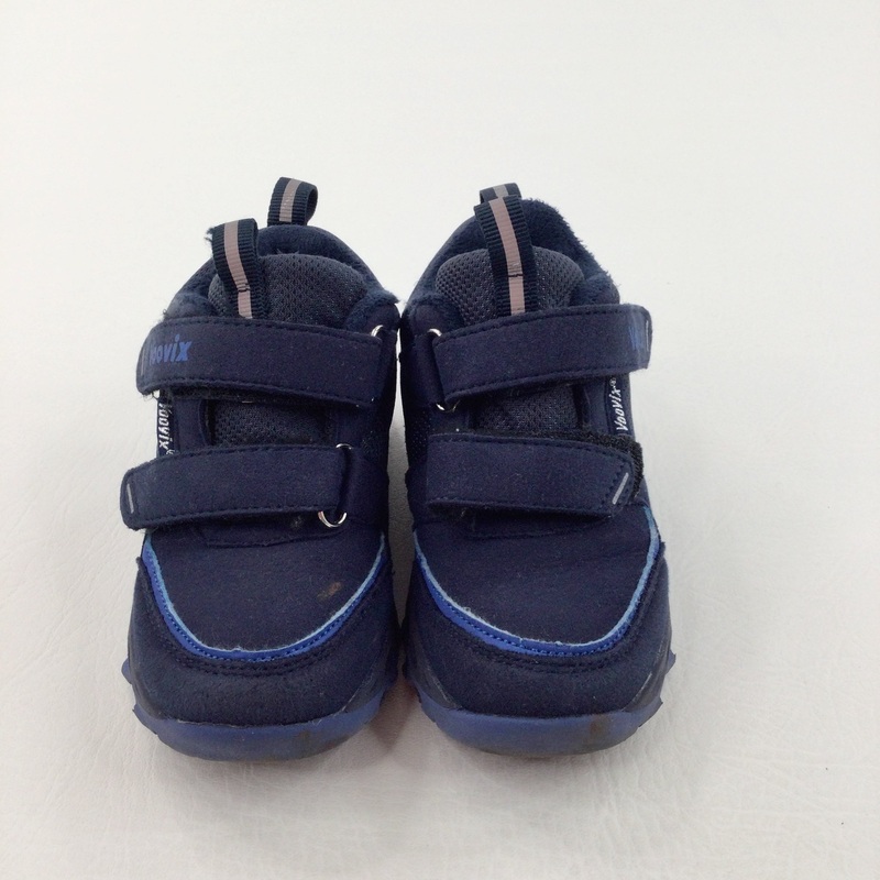 Blue Fleece Lined Vecro Trainers - Boys - Shoe Size 8.5