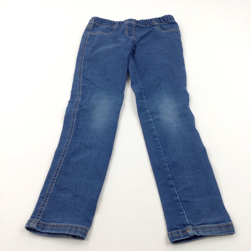Mid Blue Denim Jeggings - Girls 8 Years