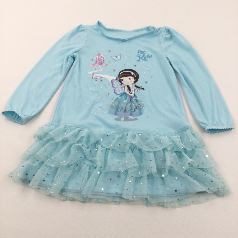**NEW** 'Fairy Ruby' Blue Nightie - Girls 2-3 Years