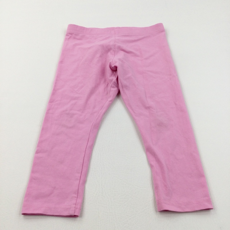 Pink Cropped Leggings - Girls 7-8 Years